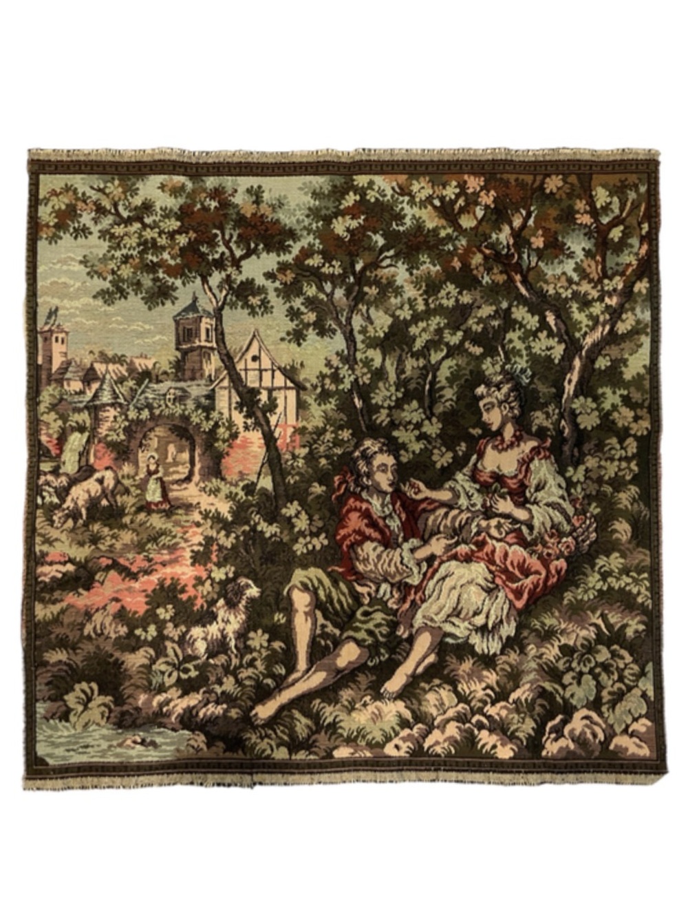 Italian Romantic Pastoral Wall Tapestry